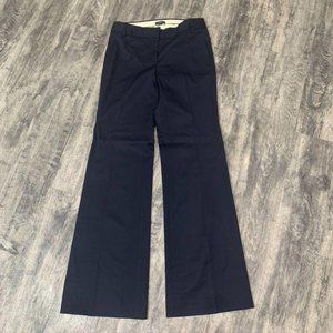 J Crew Navy Blue 100% Wool Favorite Fit Pants Sz 0